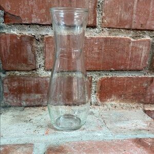 Vintage Clear Glass Juice Vase Cruet